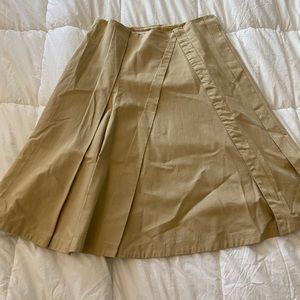 Women’s khaki skirt calf length